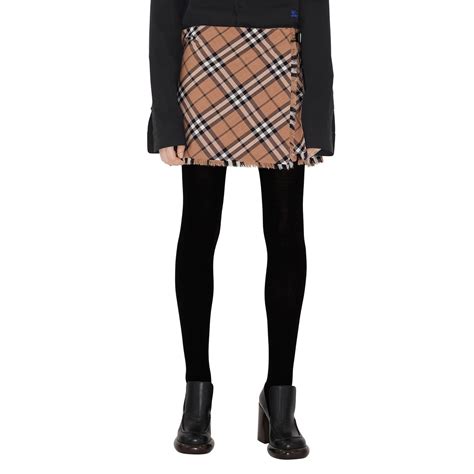 Burberry Check Wool Blend Mini Kilt 